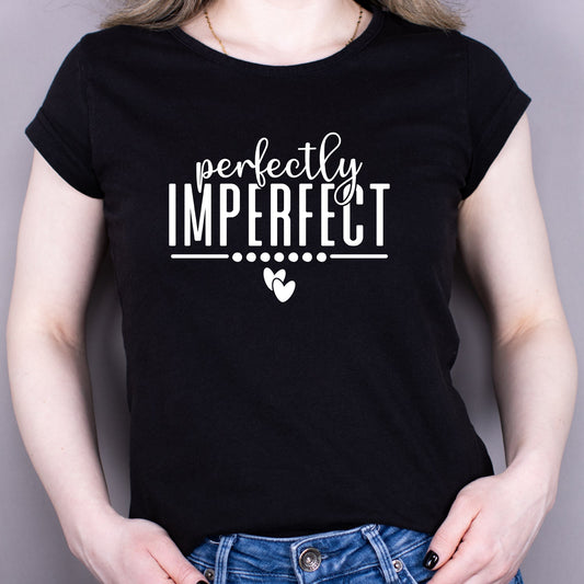 Tricou Negru Dama - Perfectly Imperfect