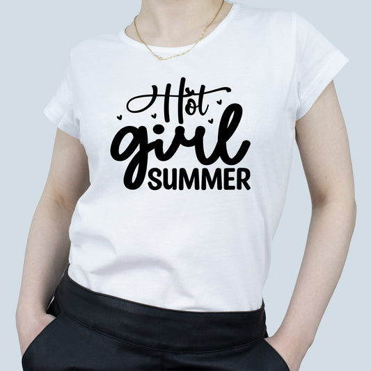 Tricou Alb Dama - Hot Girl Summer