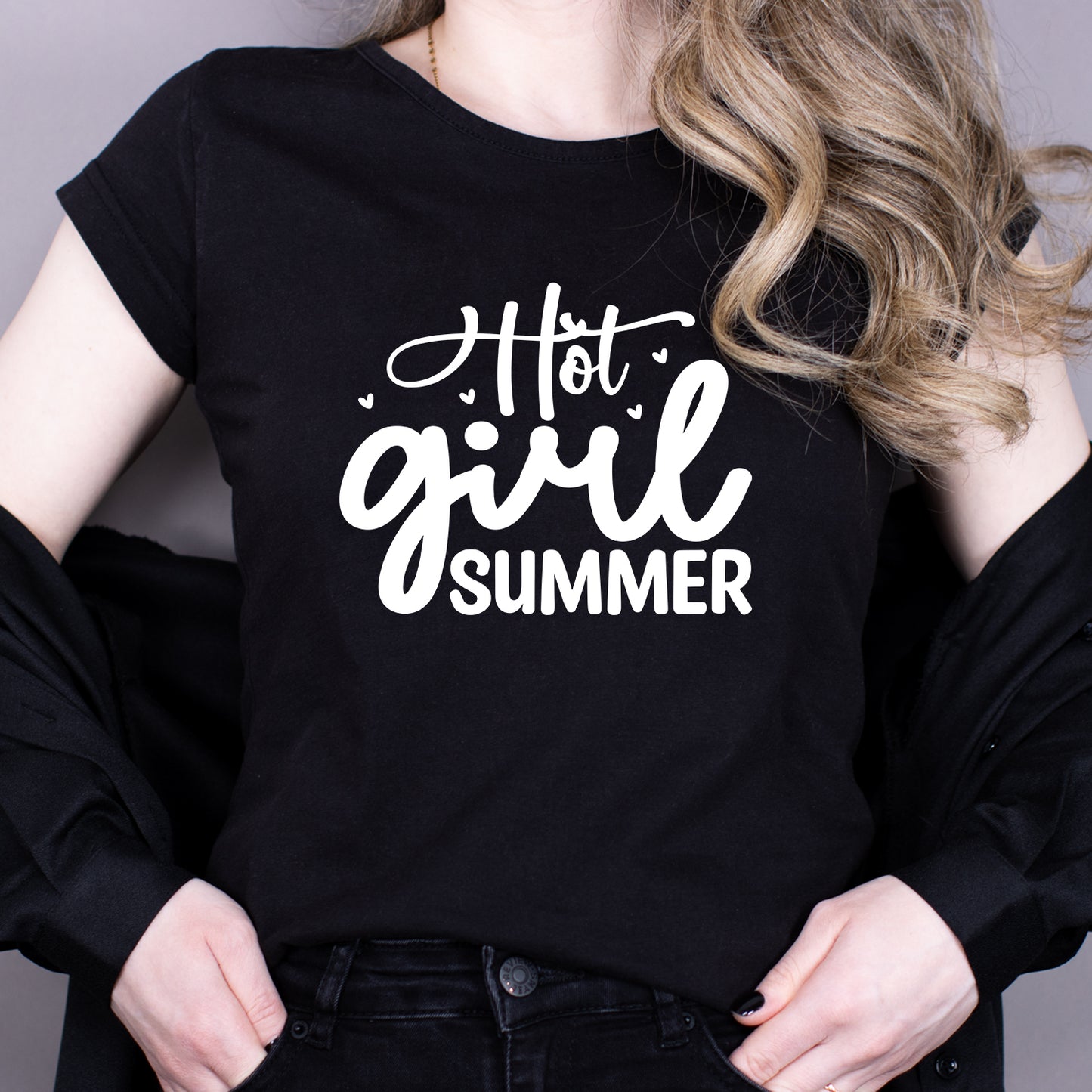 Tricou Negru Dama - Hot Girl Summer