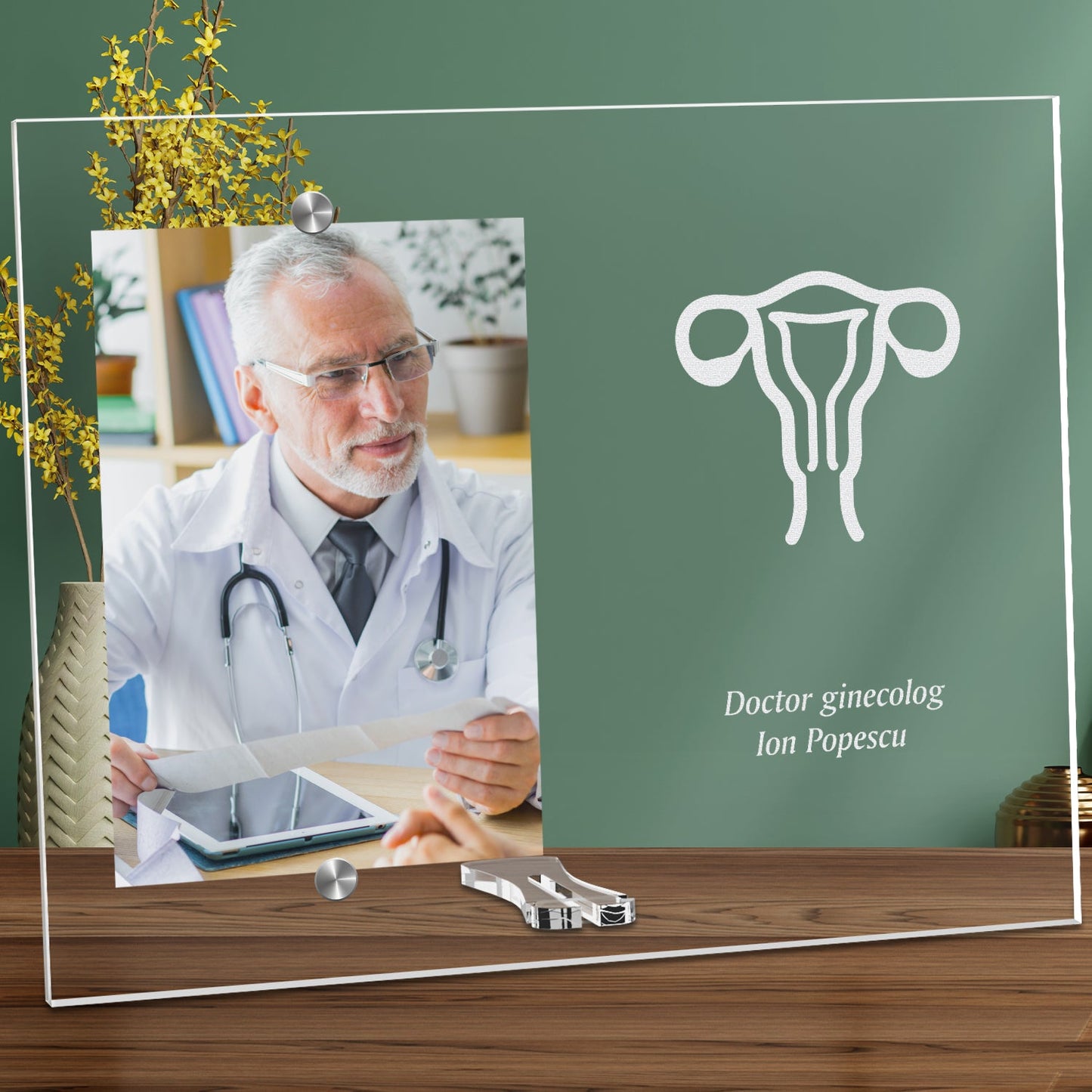 Cadou personalizat rama plexiglas - Doctor ginecolog - ghizbi.ro