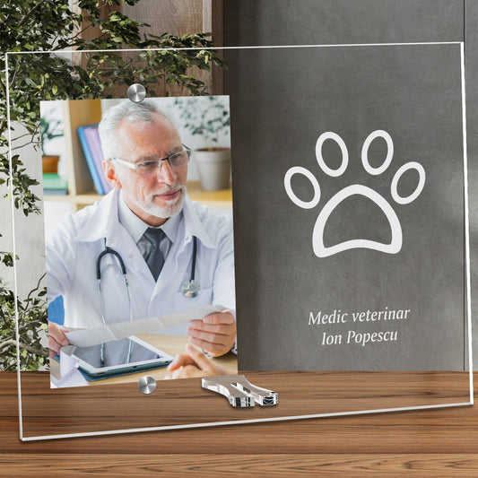 Cadou personalizat rama plexiglas - Doctor veterinar - ghizbi.ro