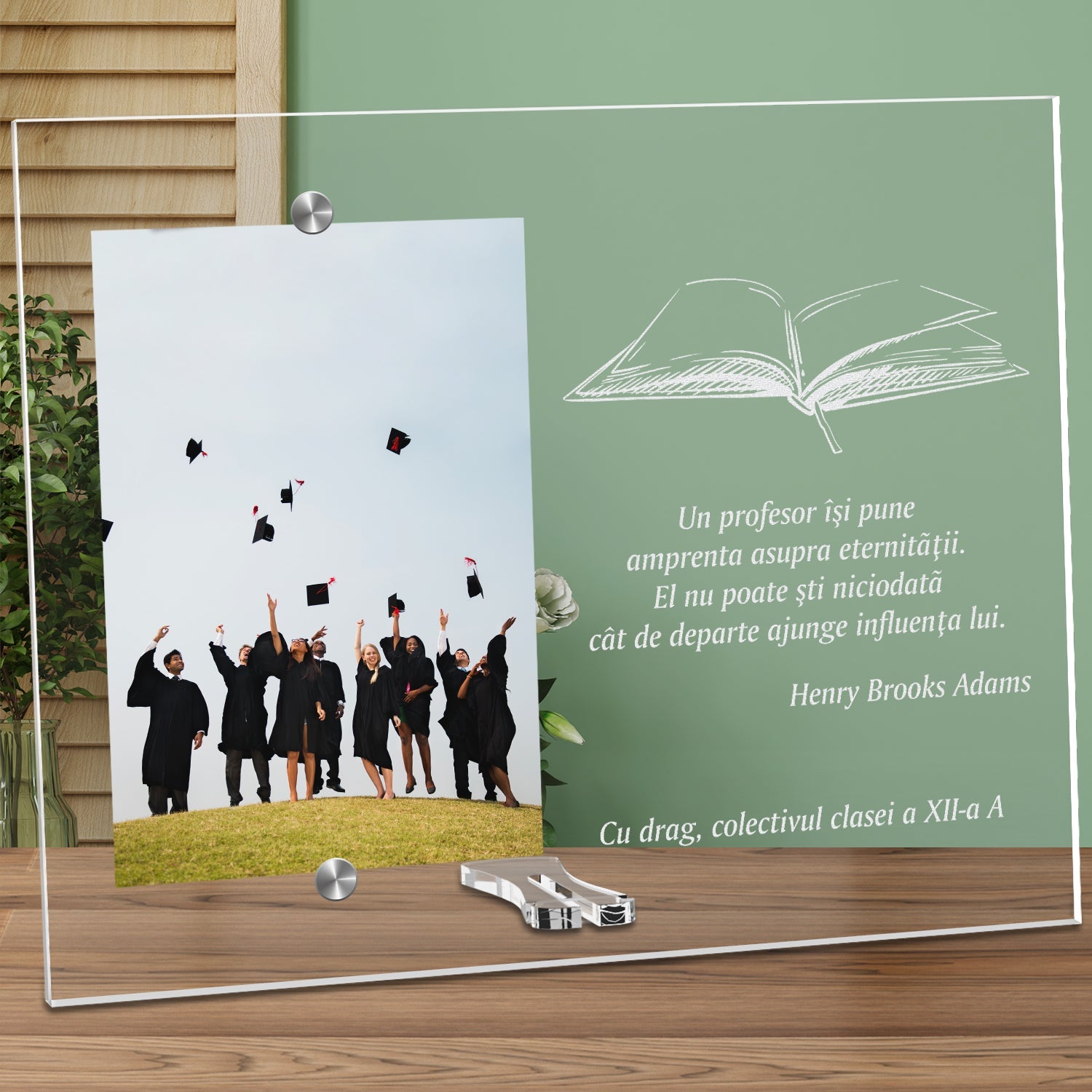 Cadou personalizat rama plexiglas - Influenta unui profesor - ghizbi.ro