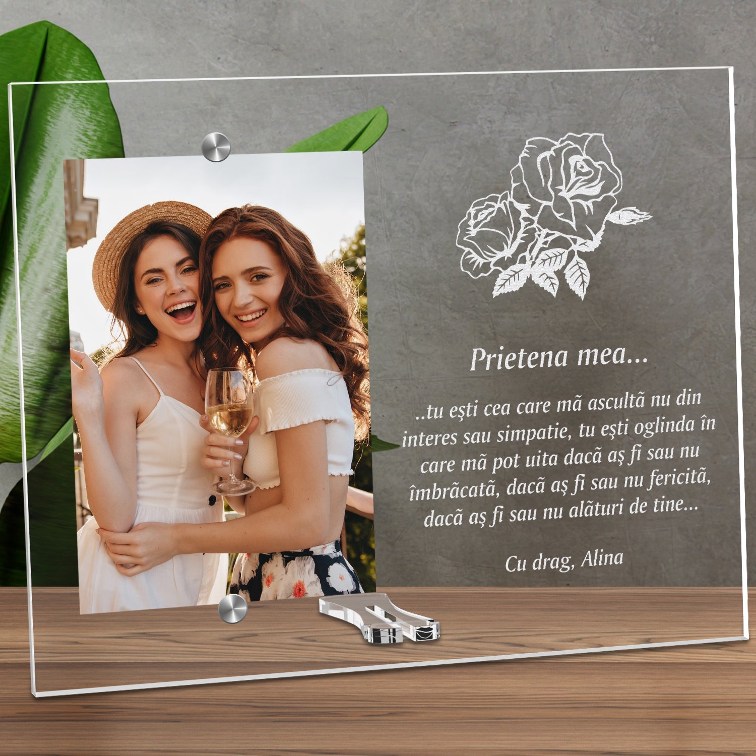 Cadou personalizat rama plexiglas - Prietena mea