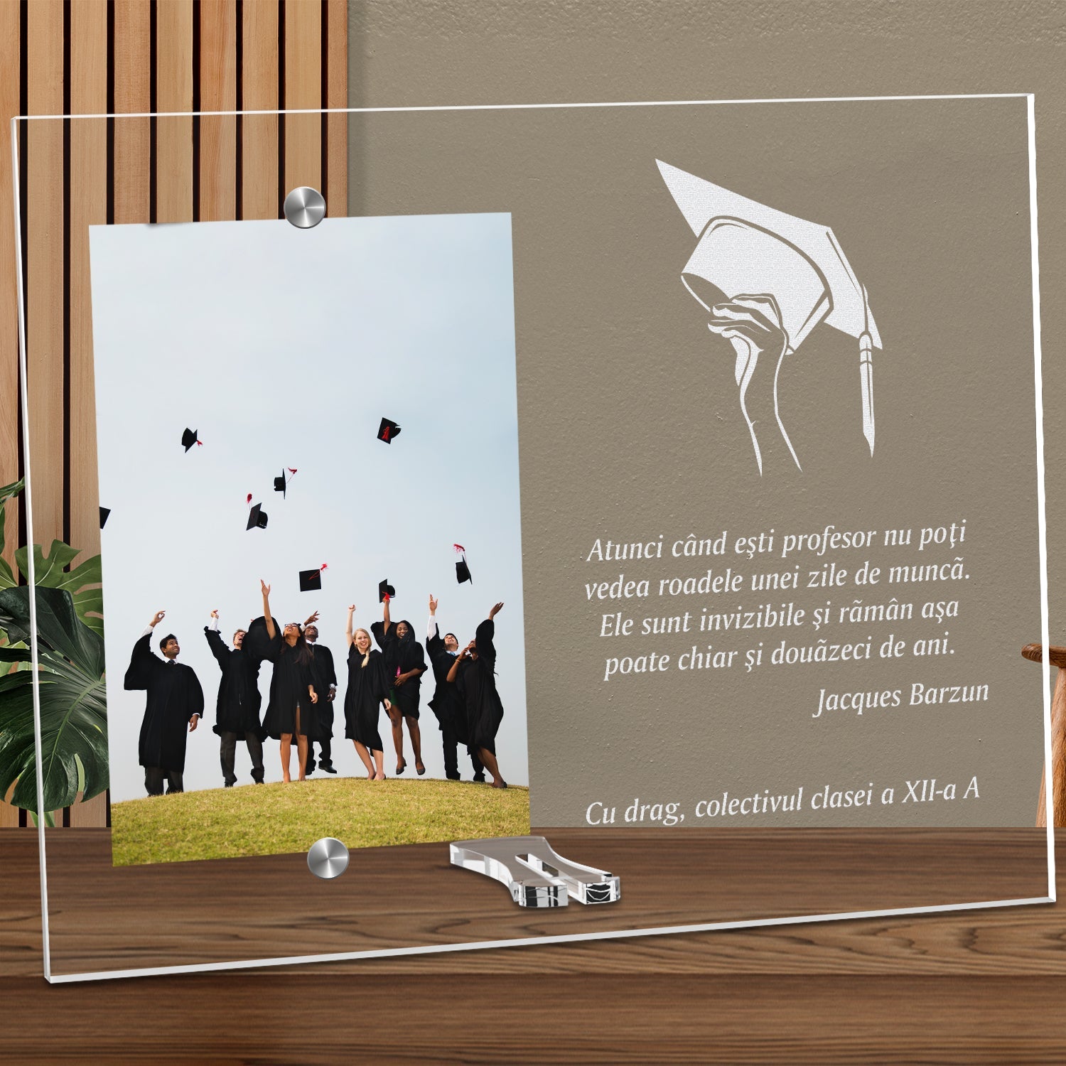 Cadou personalizat rama plexiglas - Roadele unui profesor